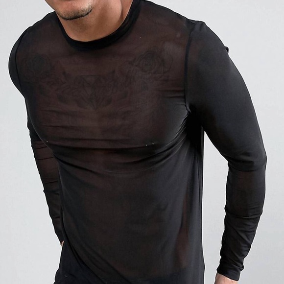 asos mesh top mens